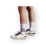 NEVER GIVE UP SOCKS WHITE