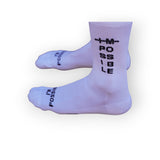 I'M POSSIBLE CROSS OUT 1.0 SOCKS WHITE