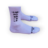 I'M POSSIBLE CROSS OUT 1.0 SOCKS WHITE
